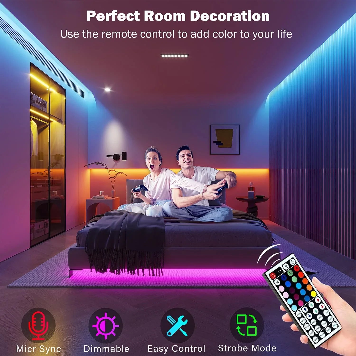 Vibrant Mood LED Strip Lights