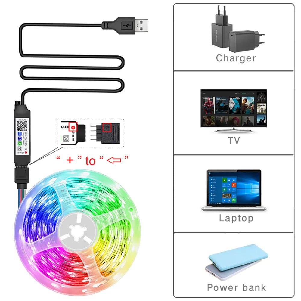Vibrant Mood LED Strip Lights