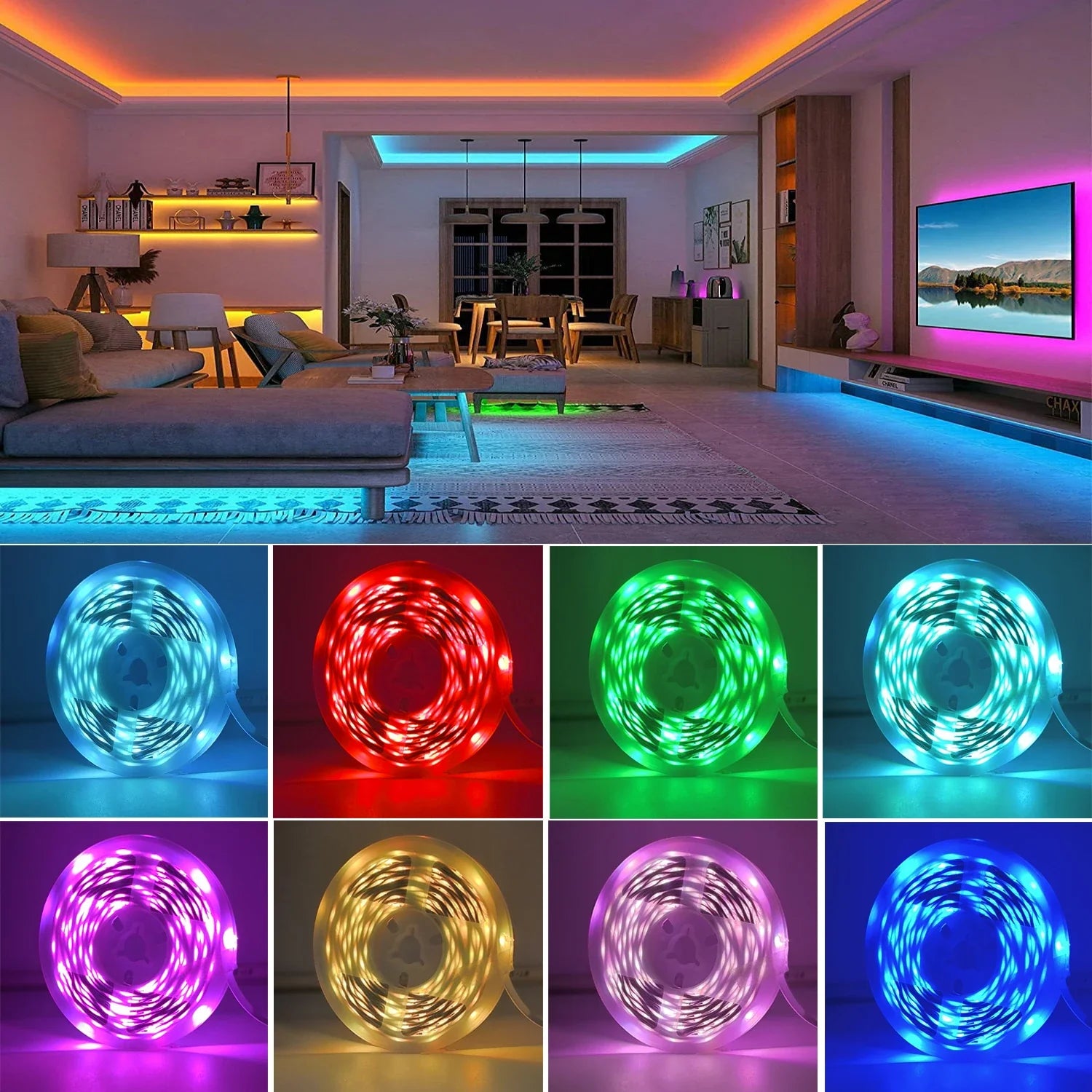 Vibrant Mood LED Strip Lights